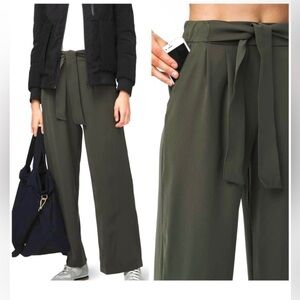 New Lululemon Noir Wide Leg Pant Dark Olive Size 8